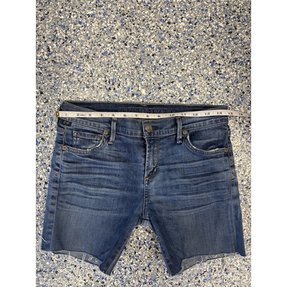 Citizens of Humanity Cut Off Denim Shorts Raw Cut-off Hem Size 29 - Picture 4 of 7